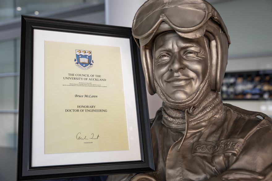 Bruce McLaren awarded posthumous honorary degree