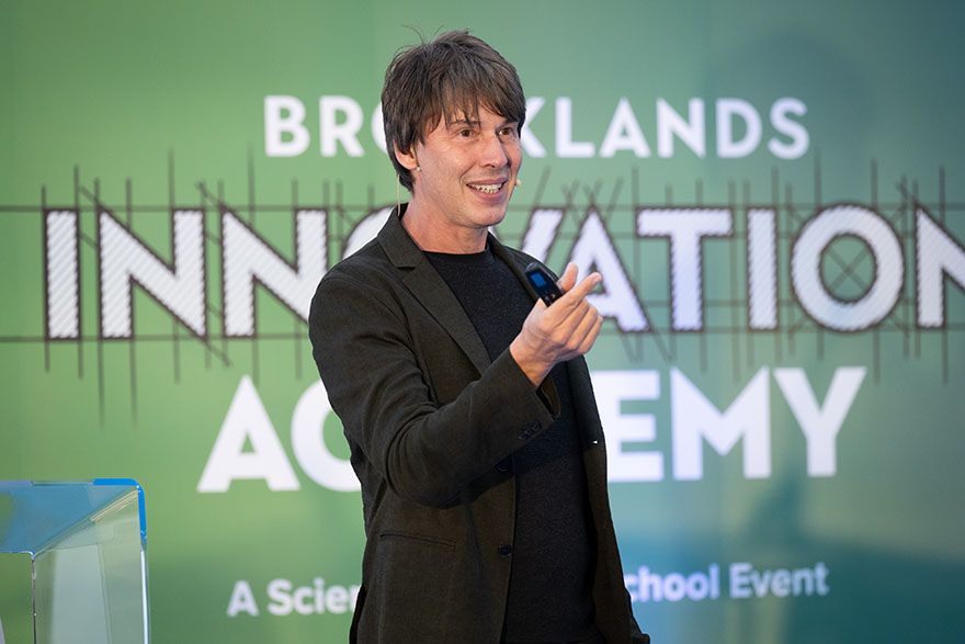 Professor Brian Cox leads action-packed Brooklands Innovation Academy