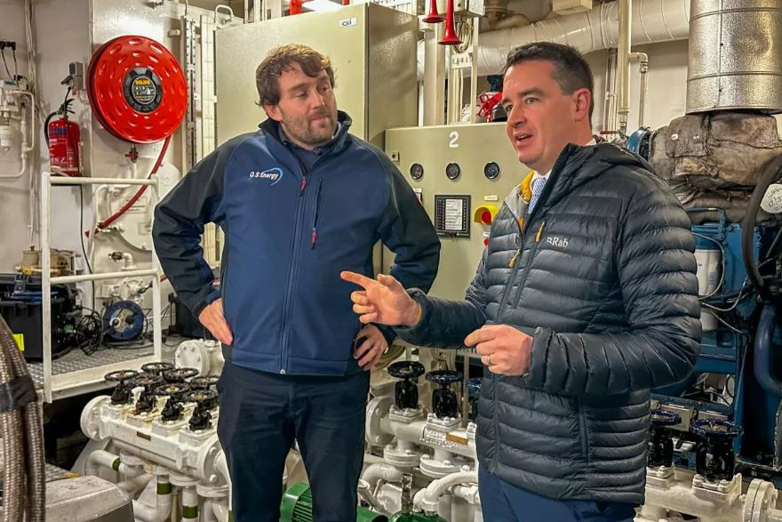 Welsh Minister visits research ship as it undergoes ‘green’ retrofit 