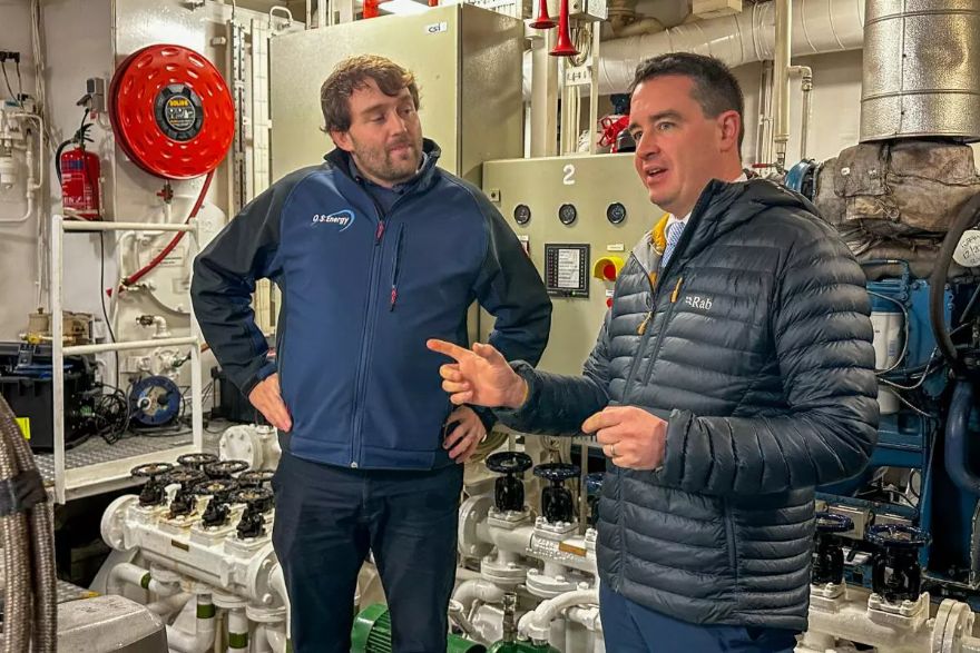 Welsh Minister visits research ship as it undergoes ‘green’ retrofit
