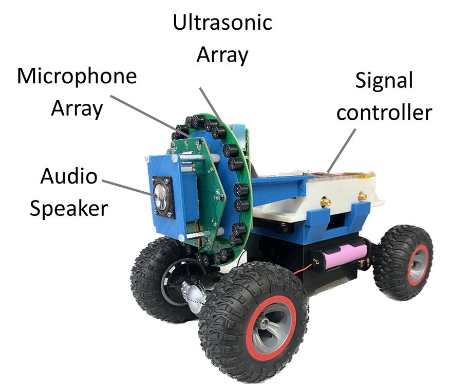 Mobile robots monitor pipes using acoustic wave sensors