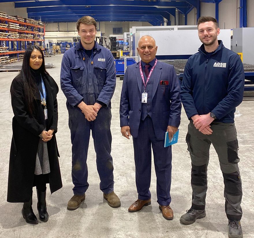 Leicester metalwork company partners with local college