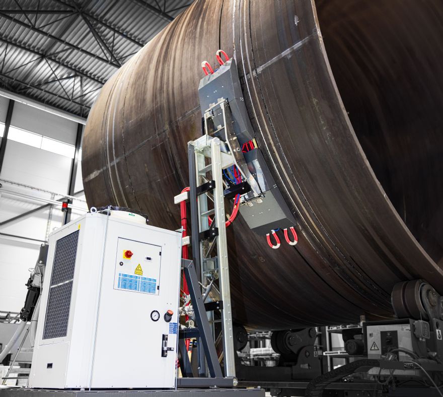 Pemamek unveils induction preheater for offshore wind