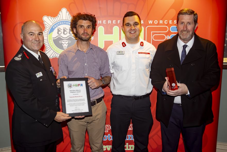 Yamazaki Mazak honoured with Fire Service Award