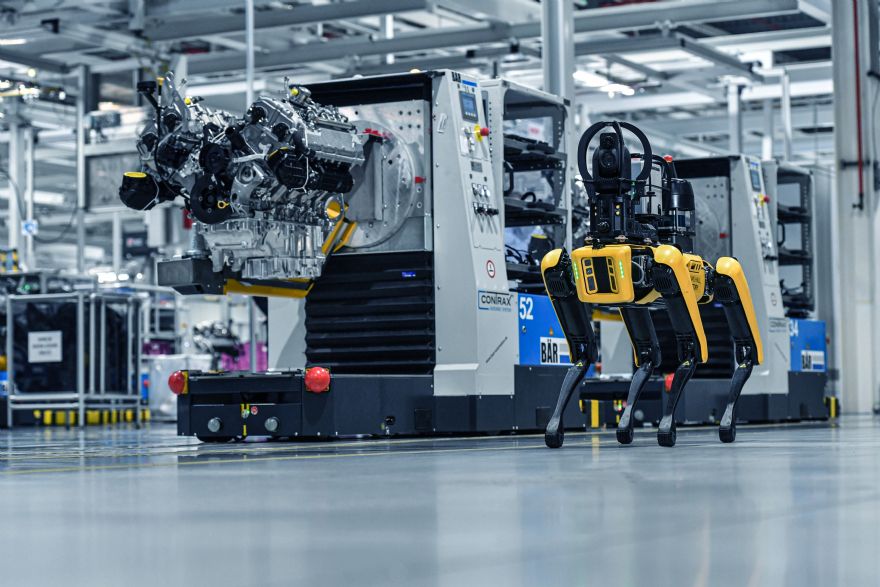 Robot dog monitors manufacturing equipment at Hams Hall