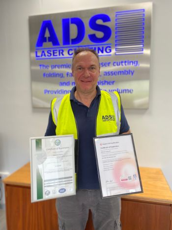 ADS Laser Cutting secures three ISO accreditations
