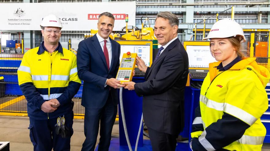 Steel cut on first Hunter Class frigate in Adelaide