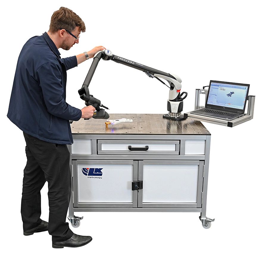 Portable measuring arms feature extra stability