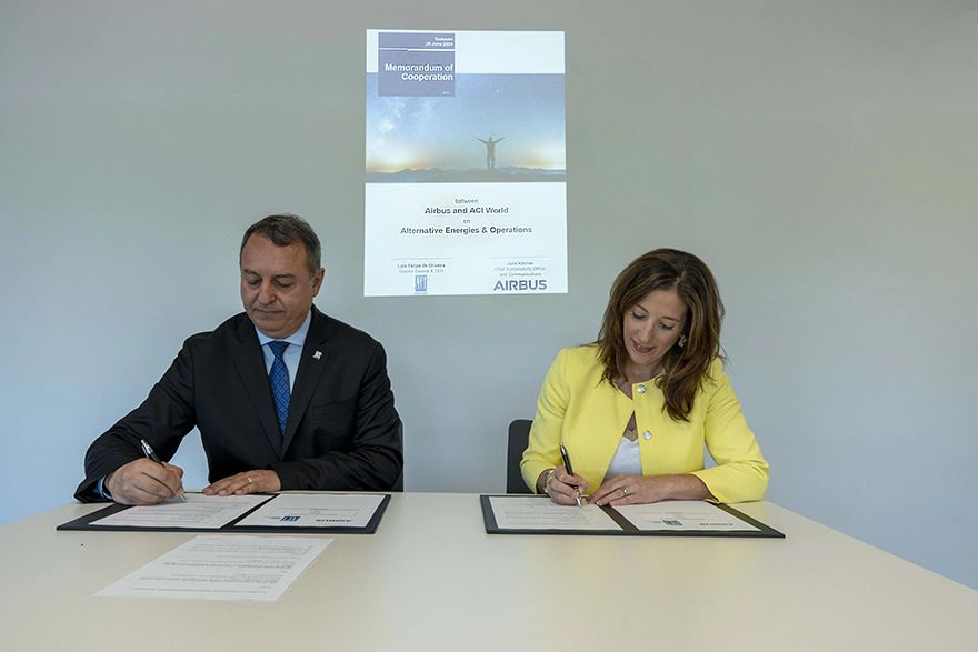 Airbus and ACI World to help decarbonise aviation