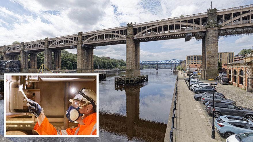 Tyneside’s ‘world-first’ railway bridge upgraded