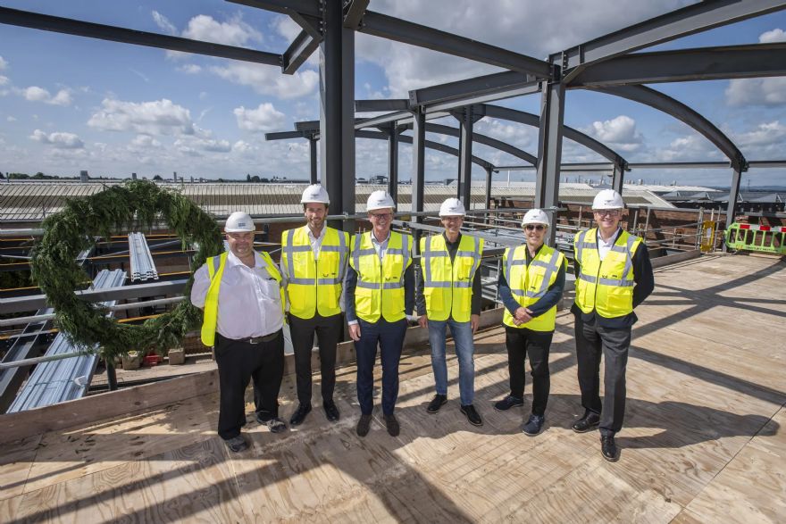 Bentley celebrates topping out of new Design Centre