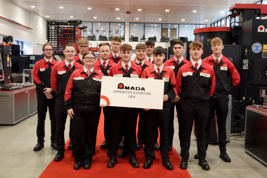 Amada’s exhibition for customer apprentices a big success