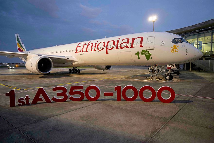Ethiopian Airlines takes delivery of Africa’s first  A350-1000