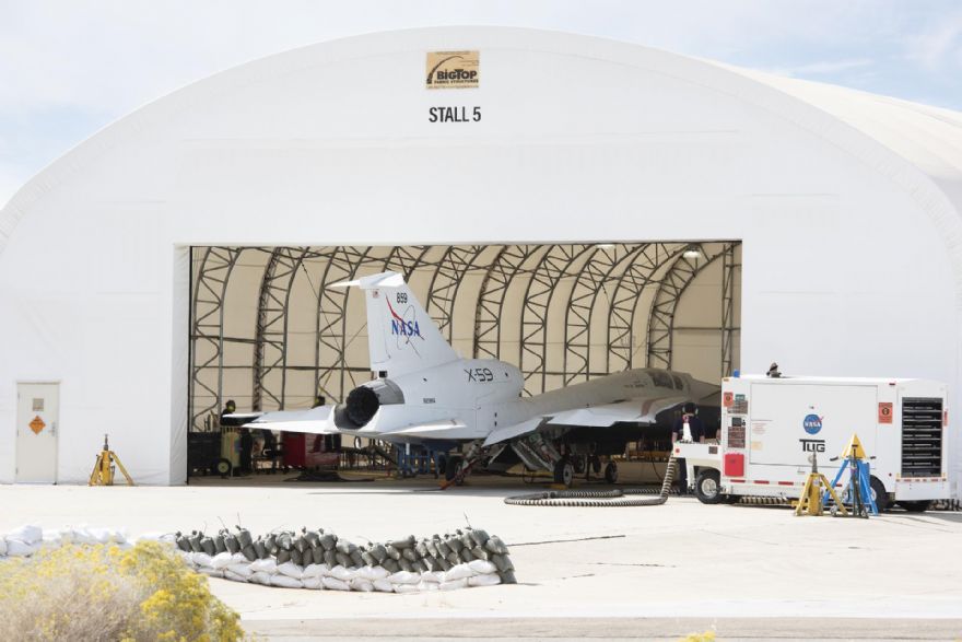 NASA fires up X-59 engine for the first time