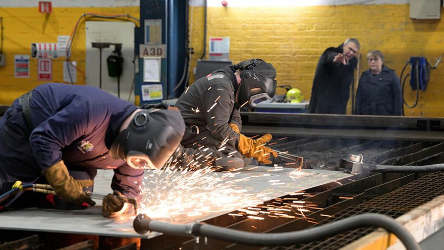 Official steel-cutting milestone for HMS Sheffield