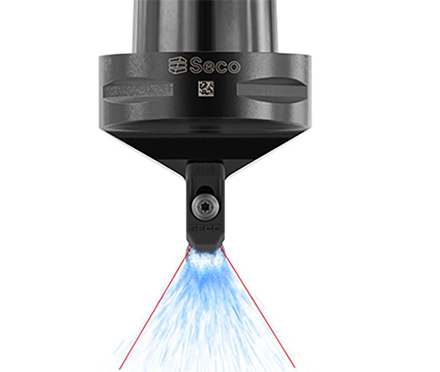 High-pressure coolant for round inserts enhances productivity