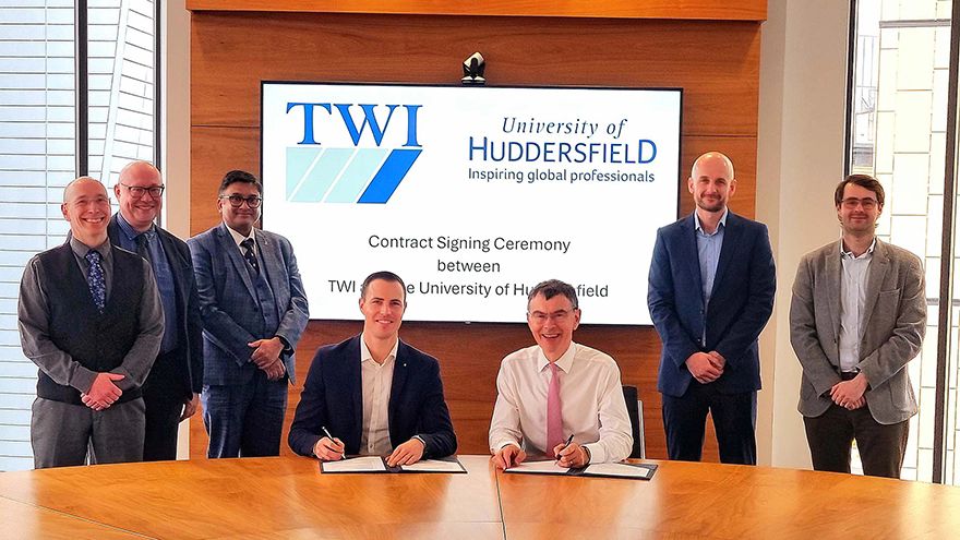 University of Huddersfield and TWI agree R&D partnership