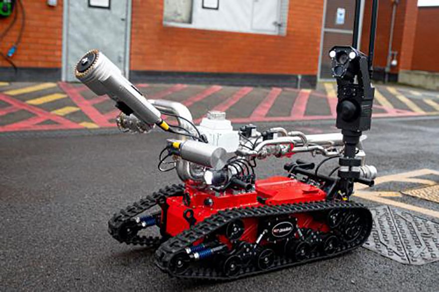 Firefighting robot joints Kent Fire and Rescue Service