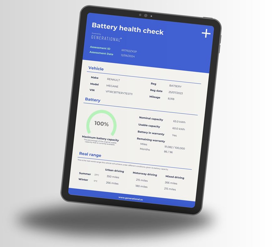 Used EV buyers can now check battery health