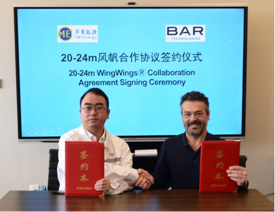 BAR Technogies and CMET sign WindWings production deal