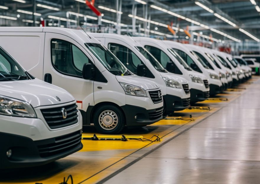 Electric van production up but overall market down in February