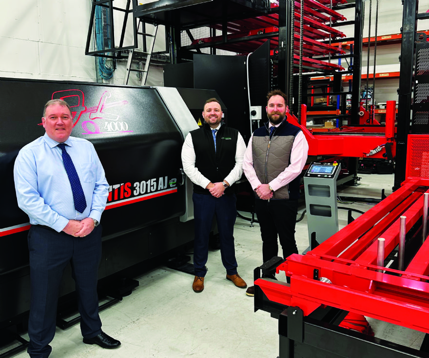 Laser and punching machines with automated storage