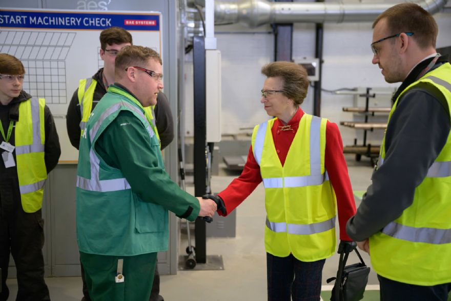 Princess Royal opens Glasgow Shipbuilding Academy