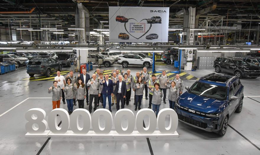 Dacia produces 8-millionth car in Mioveni