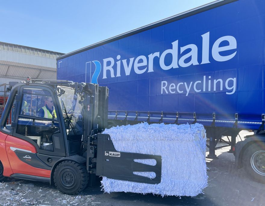 Riverdale Recycling invests in KAUP Bale clamp attachments