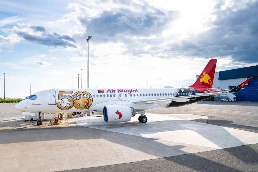 Air Niugini takes delivery of its first Airbus A220