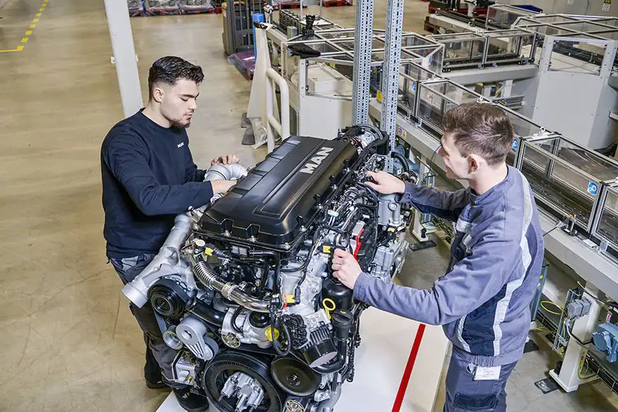 Production of last MAN diesel engine underway