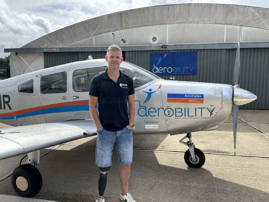 First astronaut with a disability learns to fly