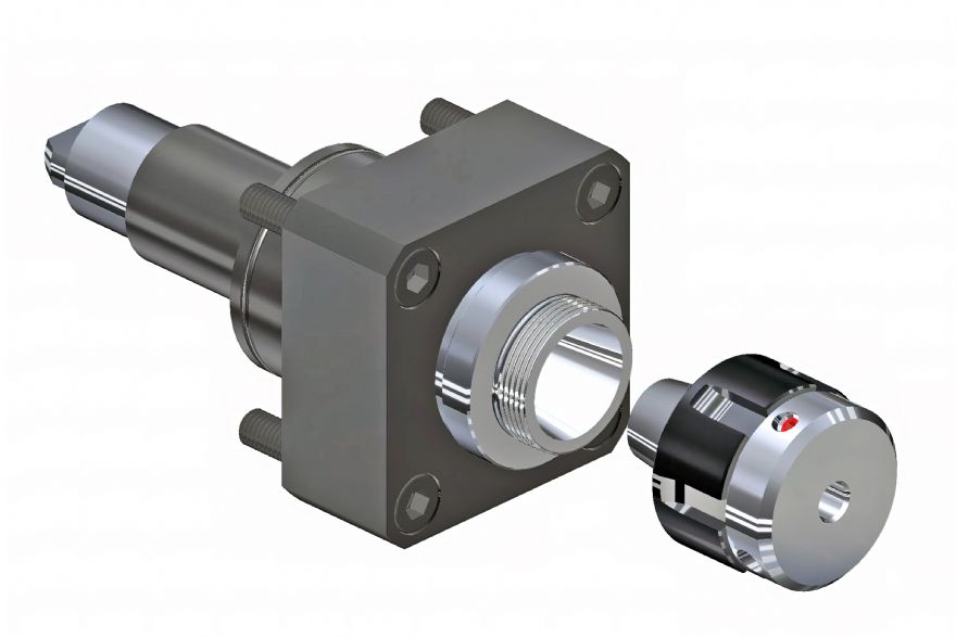Hydraulic chucks enable versatile live tool holding on lathes