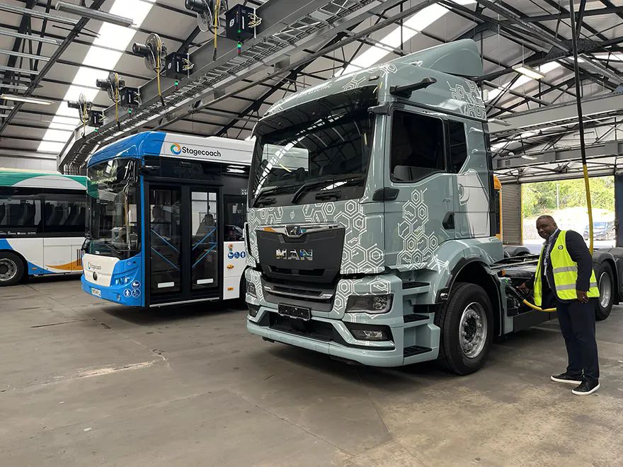Stagecoach installs first EV charger for HGVs 