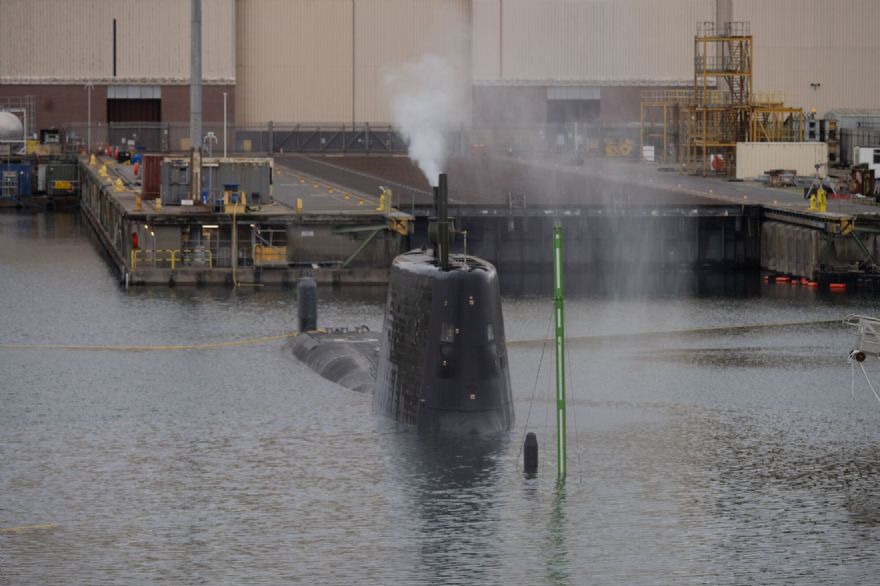 First ‘baptism’ for Royal Navy’s newest submarine