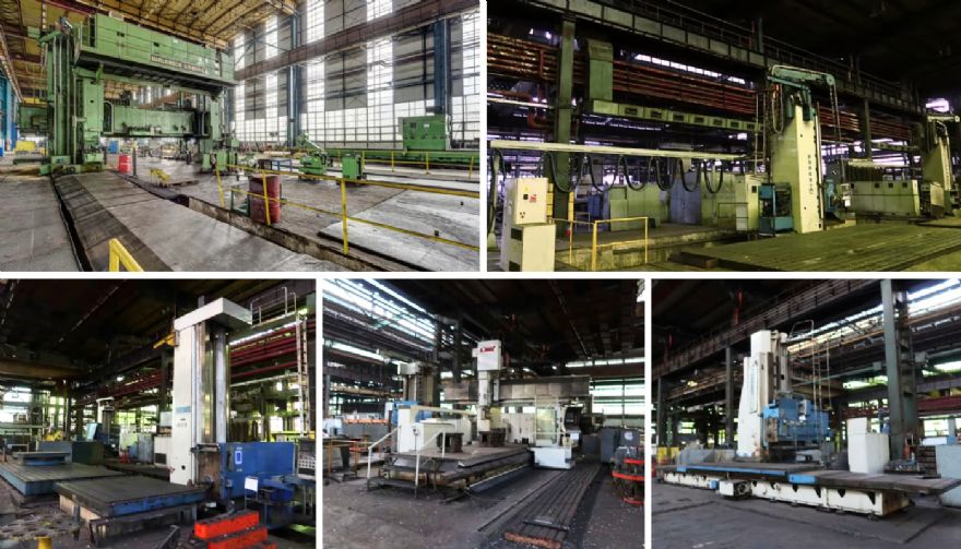Major auction sale of gantry, boring and milling machines