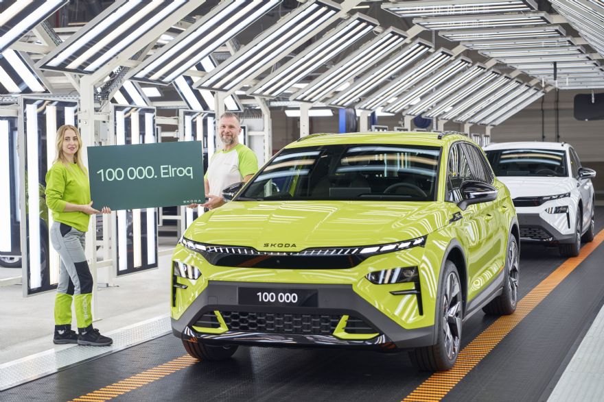 Škoda Auto produces 100,000th all-electric Elroq