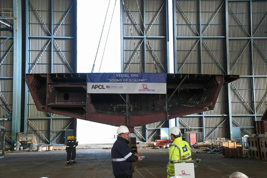 Keel-laying ceremony held for new Scottish ferry
