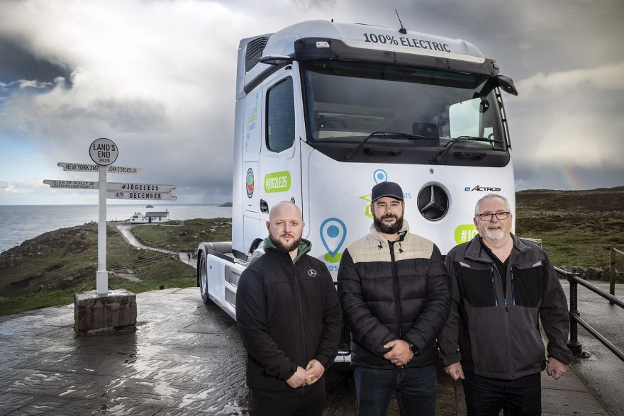 Electric HGV conquers John O’Groats to Land’s End