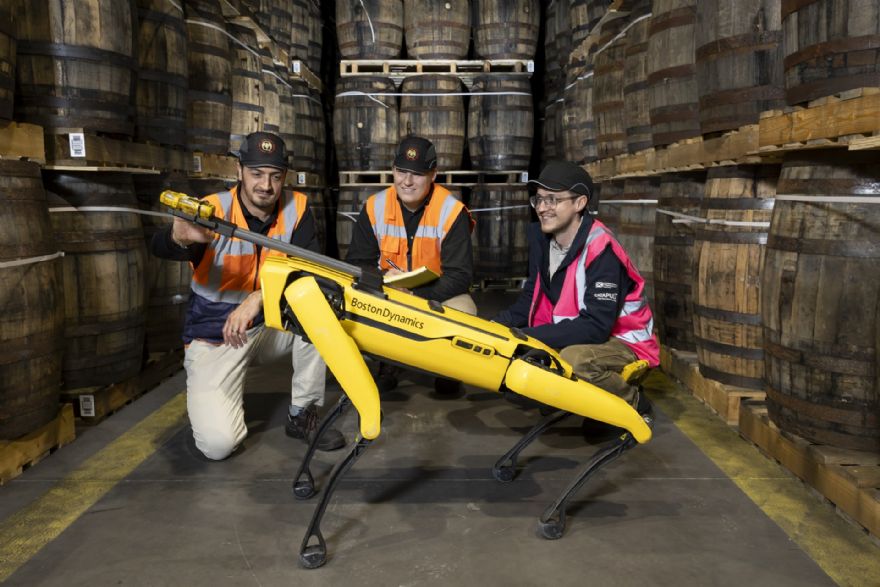 Robot dog sniffs out ethanol leaks in whisky warehouse
