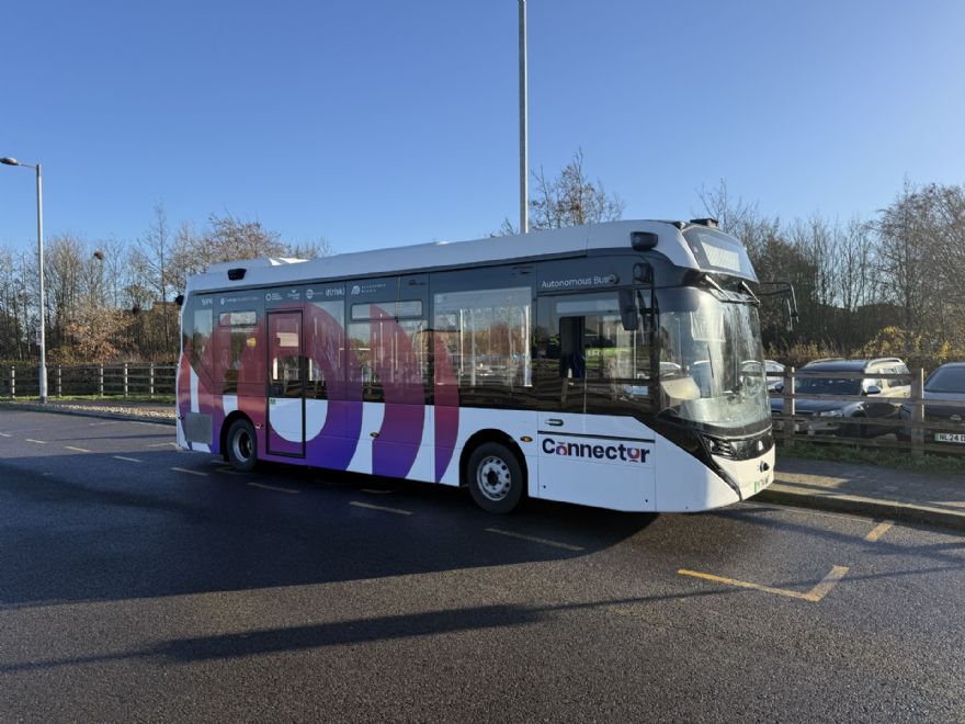 Self-driving buses hit the road in Cambridge