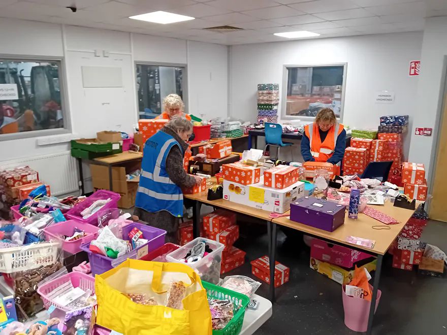 Alstom supports charity Christmas shoebox appeal in Derby