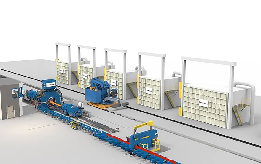 Haynes installs powerful hydraulic radial forging line