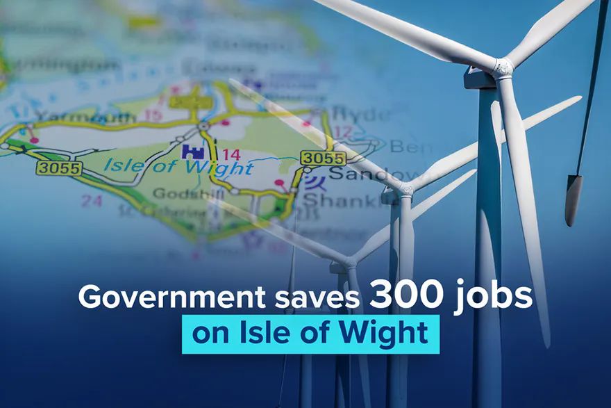 Government helps to save 300 jobs on the Isle of Wight