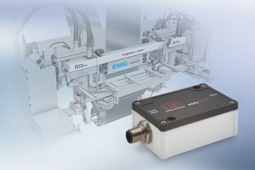 eddyNCDT 3020 measures strip vibration in hot-dip coating