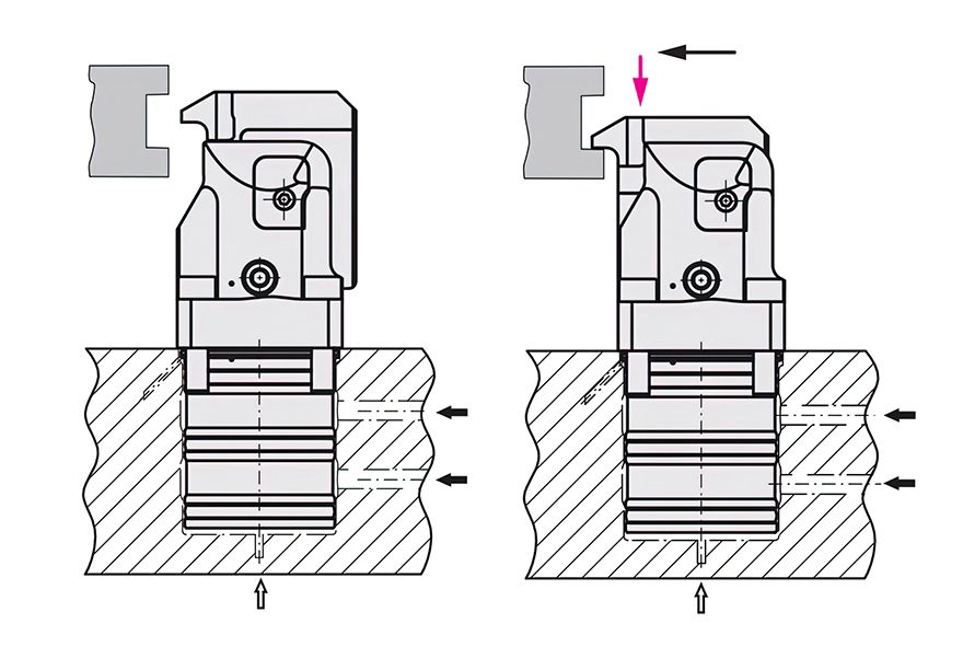 Compact clamp has patented kinematics