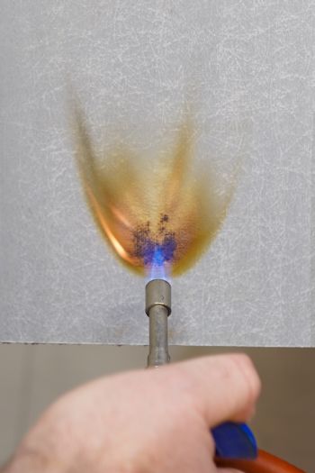 Fire-rated composite compliant with European standards