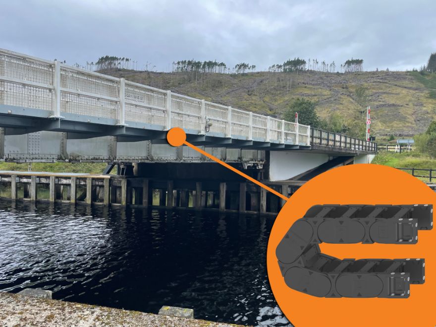 Igus installs energy chain system for historic canal swing bridge