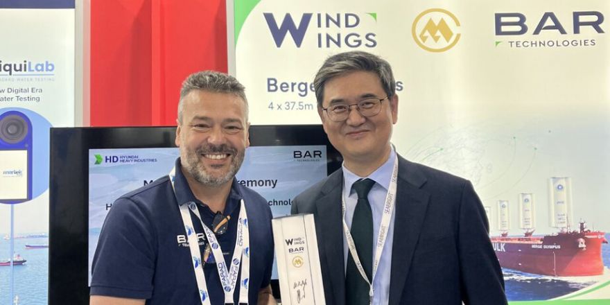 Hyundai Heavy Industries and BAR Technologies sign WindWings MoU