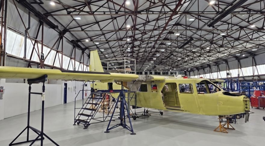 First UK built Islander aircraft reaches 75% completion